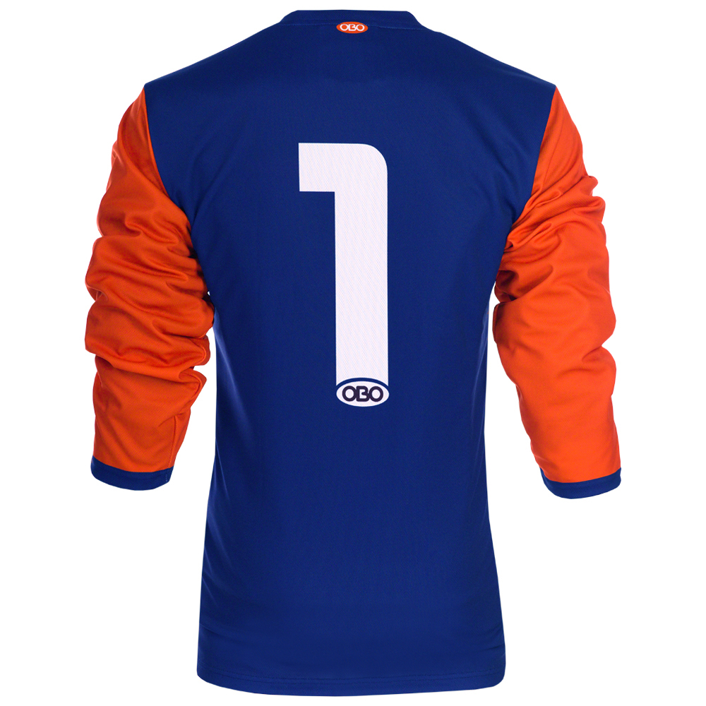 Obo custom goalieshirt orange/blue