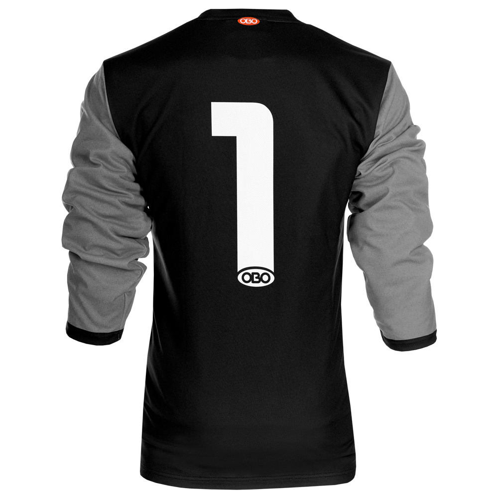 Obo custom goalieshirt grey/black